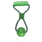 Kong Plastik Tutamaçlı Sesli Top 27 cm Medium Köpek Oyuncağı