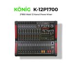 Konig K-12P1700 2x850 W 12 Kanal Power Mikser