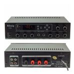 Konig K-80 80W USB-SD-Bluetooth Destekli 2 Bölgeli Trafolu Mixer Anfi