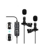 Konig K-YM04D Youtuber Telefon Çift Yaka Mikrofonu