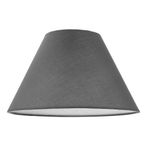 Konik Abajur Lambader Şapkası 22cmx40cm Yükseklik 22cm Koyu Gri