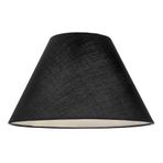 Konik Abajur Lambader Şapkası 22cmx40cm Yükseklik 22cm (Siyah)