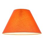 Konik Abajur Lambader Şapkası 22cmx40cm Yükseklik 22cm Turuncu