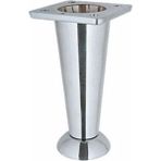Konik Ayak Krom 10 cm 1 adet (Dolap,Mobilya,Puf Ayağı)(Vidaları Hediye)