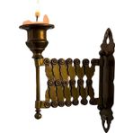 Konik Mumluk Uzatma,Vintage pirinç mum Mumluk, Geri çekilebilir konik mumluk,Antika şamdan sahipleri standları sanat süsleme