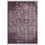 Konin Kahverengi Göbekli Makinada Yıkanabilir Kaymaz Taban Dijital Makine Baskı Salon Halı-I-Haln-HLN5004-160x300