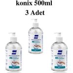 Konix El-Cilt Dezenfektan Jeli 500 Ml 3 Adet (3X500)