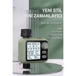 Konk Tools Otomatik Bahçe Sulama Zamanlayıcısı - 5 Programlı LCD Ekranlı Akıllı Sulama Sistemi Ipx5 Su Geçirmez - 1 çıkışlı