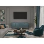Konkre Tasarım Konkre Mdflam Tasarım Tv Ünitesi Petrol Antrasit Konsol Tv Ünitesi 142 x 36 x 55H cm - Yeşil