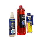 Konsantre Cam Suyu 1 Litre, Dizel Enjektör Temizleyici 300 ml ve Buğu Önleyici Sprey Takım Seti