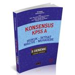 KONSENSUS KPSS A Hukuk, İktisat, Maliye, Muhasebe Tamamı Çözümlü 5 Deneme
