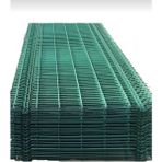 konsep panel çit sade | galvanizli yeşil çelik panel tel çubuklu - 120cmx250cm