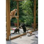 konsep panel çit sade | galvanizli yeşil çelik panel tel çubuklu - 50cmx250cm
