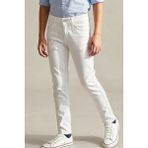 Konsept Erkek Çocuk Gabardin Pantolon Düğmeli Fermuarlı 10-14 Yaş , Beyaz - 11 Yaş