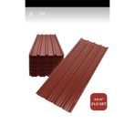 KONSEPTTR Galvanizli Trapez Bordo Çatı Kaplama Sacı – 2 Metre (3 Adet-Su Geçirmez ve Paslanmaz Metal Sac)