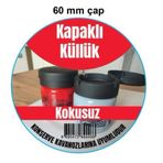 Konserve ve Kavonoz Kapaklarına Uyumlu Kapaklı Kokusuz Küllük Kapağı 5 Adet Kapaklı Uzun Ömürlü Küllük