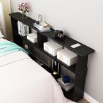 Konsol Masa Dar Retro Giriş Yolu Konsol Masası 3 Katlı Küçük Ayak İzi Küçük Odalar için Koltuk Arka Sehpası Siyah Ahşap Kanepe Masası (39,3x7,8 inç/100x20 cm)