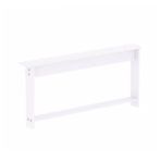 Konsol Masası Ahşap Konsol Masası, Koltuk Arka Masası, Sehpa, Koridor Masası, Komodin, Ahşap Klipsli Saklama Rafı (Renk: Beyaz, Boyut: 120x10x65cm)
