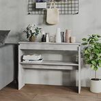Konsol masası, çekmeceli modern konsol masası, oturma odası ve giriş giriş holü masası, kanepe masası, şifonyer masası, beton gri kaplama, 102 x 30 x 80 cm, sunta mobilya