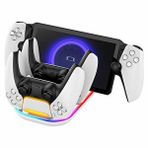 Konsolplus Ps5 Dualsense - Ps Portal 3 İn 1 Şarj Standi Rgb Işikli Pg-p5p03 beyaz