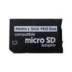 Konsolplus Sony Psp Memory Stick Pro Duo Adaptör Psp Hafıza Kartı Adaptör Mikro Sd Kart Çevirici siyah