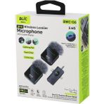 Kont 3in1 Kablosuz Ikili Yaka Mikrofon Tüylü Dijital Ekran Lightning - Type-C - 3.5mm Giriş 5.0V / 1A Bwm-06 (5067) - Belirtilmemiş