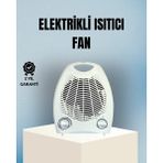 Kont Fanlı Elektrikli Isıtıcı – 3 Kademeli Isı Ayarı ve Güvenli Kullanım - Çok Renkli