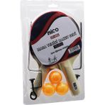 Kont Masa Tenisi Fileli Pinpon Raket Seti 2pcs Raket - 3pcs Top - 1pcs File - Ayak (5067) - Ahşap