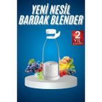 Kont Meyve Sıkacağı Taşınabilir USB Elektrikli Blender Mini - Ahşap