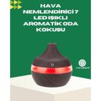 Kont Prizden Çalışan Sessiz Ultrasonik Hava Nemlendirici Difüzör - Ahşap - Belirtilmemiş