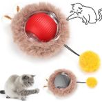 Kont Tüylü Şarjlı Kedi Oyuncağı - Belirtilmemiş - (ClearEyelets)Black-RadiantOrchid