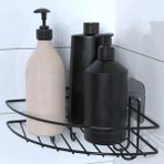 Kont Yapışkanlı Banyo Köşeliği Kancalı Köşe Rafı Duş Şampuanlık Duvar Düzenleyici Organizer Raf (5067) - Çok Renkli