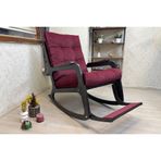 Kontes Sallanan Sandalye, Bordo, Wenge Siyah Ayak