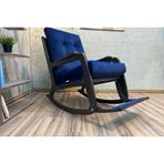 Kontes Sallanan Sandalye, Lacivert, Wenge Siyah Ayaklı