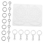 KONTONTY 1 Set Dream Catcher Kalıbı Epoksi Reçine Döküm Kalıbı Duvar Kolye Yapımı Aleti El Sanatları Aksesuarı Epoksi Kil Polyester Reçineler Için