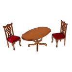 KONTONTY 1 Takım mini mobilya seti minik mobilya minyatürleri mini mobilya süsleme ahşap oyuncak ev aksesuarları mini sandalye dekorasyonu bebek evi aksesuarları ve mobilyaları Odun