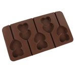 KONTONTY 2 Paket Lolipop Kalıpları Silikon Pişirme Kalıbı Noel Kurabiyeleri Şeker Süslemeleri Yapışmaz Fırın Güvenli
