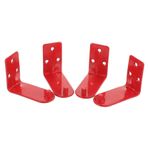 KONTONTY 4 Adet Yangın Söndürücü Duvar Montajları Ağır Hizmet Tipi Metal Braket Tutucu Vana Yuvası Söndürücüler için