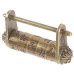 KONTONTY Metal Metin Şifre Kilidi - Küçük Çin Vintage Kilidi Bebek Güvenliği Kiti Dolap Kilidi