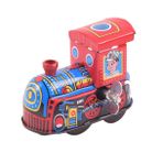 KONTONTY teneke lokomotif mini noel masa süsü çocuk oyuncak klasik maket çocuk hediye tren kurmalı oyuncak çocuklar treni kuruyor Metal saat mekanizması robot modeli yürümeye başlayan çocuk