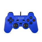 Kontorland Kablolu Pc Gamepad – D-Input & X-Input Destekli Çift Titreşimli USB Oyun Kolu Mavi