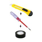 Kontrol Kalemi Seti Maket Bıçağı-Kontrol Kalemi-Elektirik Bandı ( 3 Set) -1001927