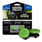 KontrolFreek Call of Duty: Playstation 4 (PS4) ve Playstation 5 (PS5) için Modern Warfare II Performans Parmak Çubukları | 2 Yüksek Bel, Hibrit/Düz | Siyah/Yeşil