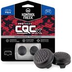 KontrolFreek CQCX Thumb Grips Playstation 4 (PS4) ve Playstation 5 (PS5) için | 2 x Orta Konveks Performans Thumbsticks | Siyah