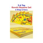 Konulu Boyama Seti 3-6 Yaş - 6 Kitap - 6 Konu