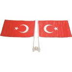 Konvoy Araç Türk Bayrağı - 30 X 45 - 50 ADET