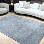 Konya Modern Çizgili Salon Halısı, Mavi, 120X180