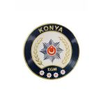 Konya Polis Kol Arması 3D Plastik Tpu, Yeni Tip, Cırtlı, Standart Ölçü, 1.Sınıf Kalite