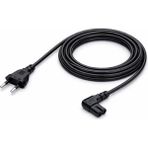 Koodmax 2 Adet - 90 Derece L Uç Teyp Radyo Fişi Ps5 Ps4 Ps3 Xbox One S x Power Güç Kablosu - 1.5m - 1,5 m - Siyah