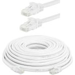 Koodmax - 20 Metre Cat6 Kablo Ethernet Network Patch Kablosu - Fabrikasyon (Beyaz Renk) 20MT